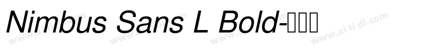 Nimbus Sans L Bold字体转换